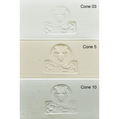 SIO-2 PRAI - White Stoneware Clay with Impalpable Grog, 27.6 lb (21.5 kg)